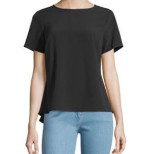 Michael Kors Short Sleeve Back peplum Top